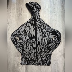 Philippe Dubuc Black and Gray Hoodie